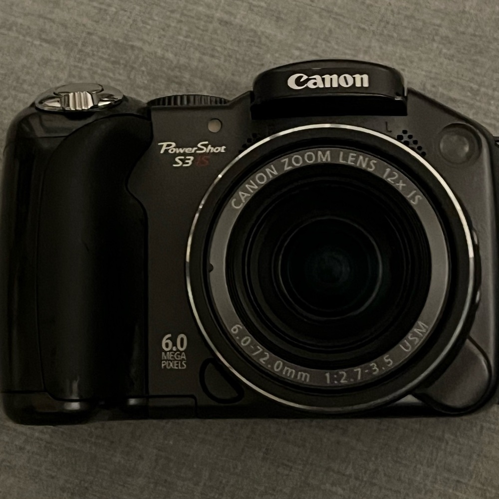 Canon PowerShot S3 IS Digital Camera - Black